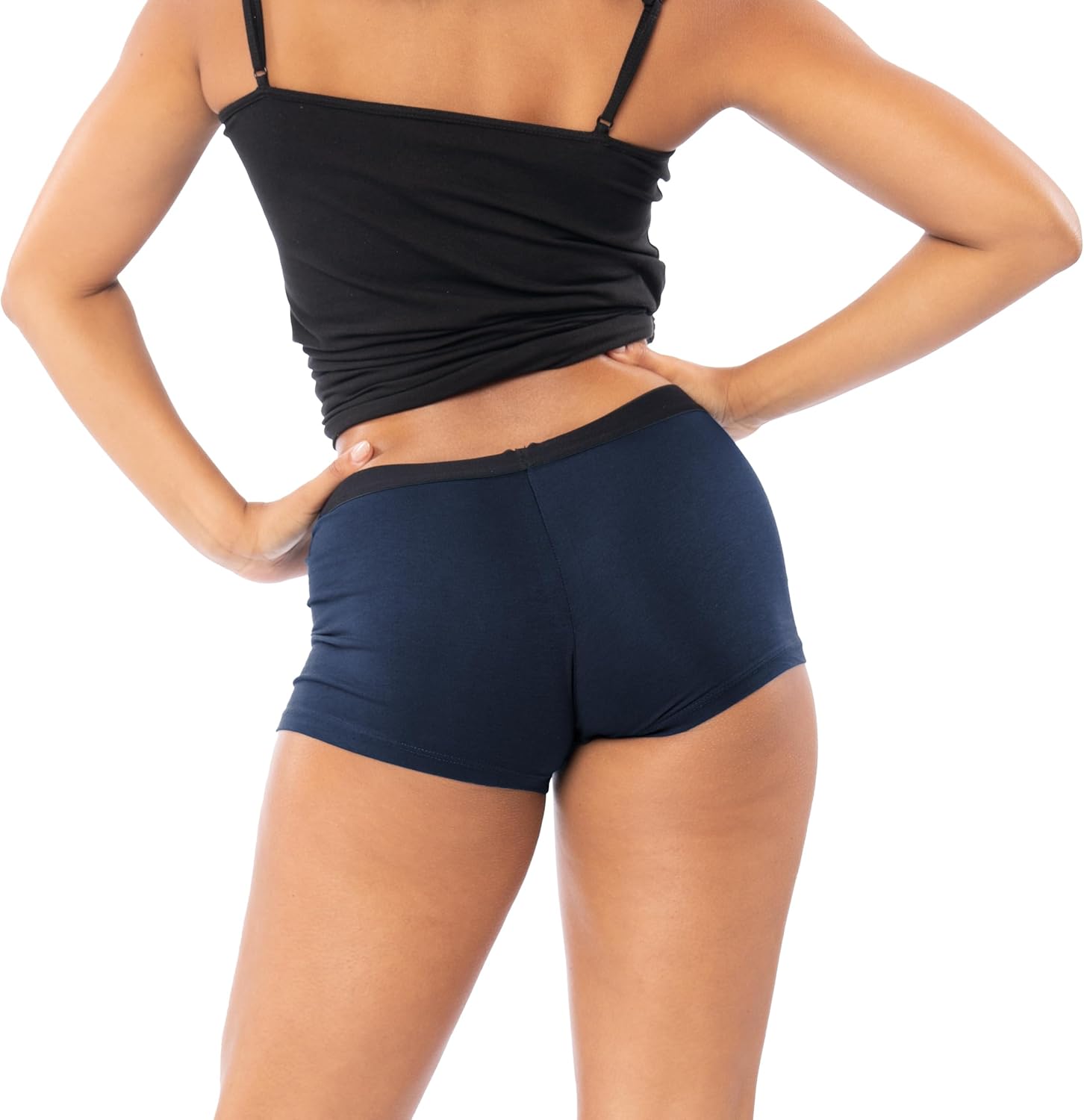 Sexy Basics Women's 6 Pack & 12 Pack Active Boy Short - Boxer Brief Cotton-Stretch Panties - Image 5