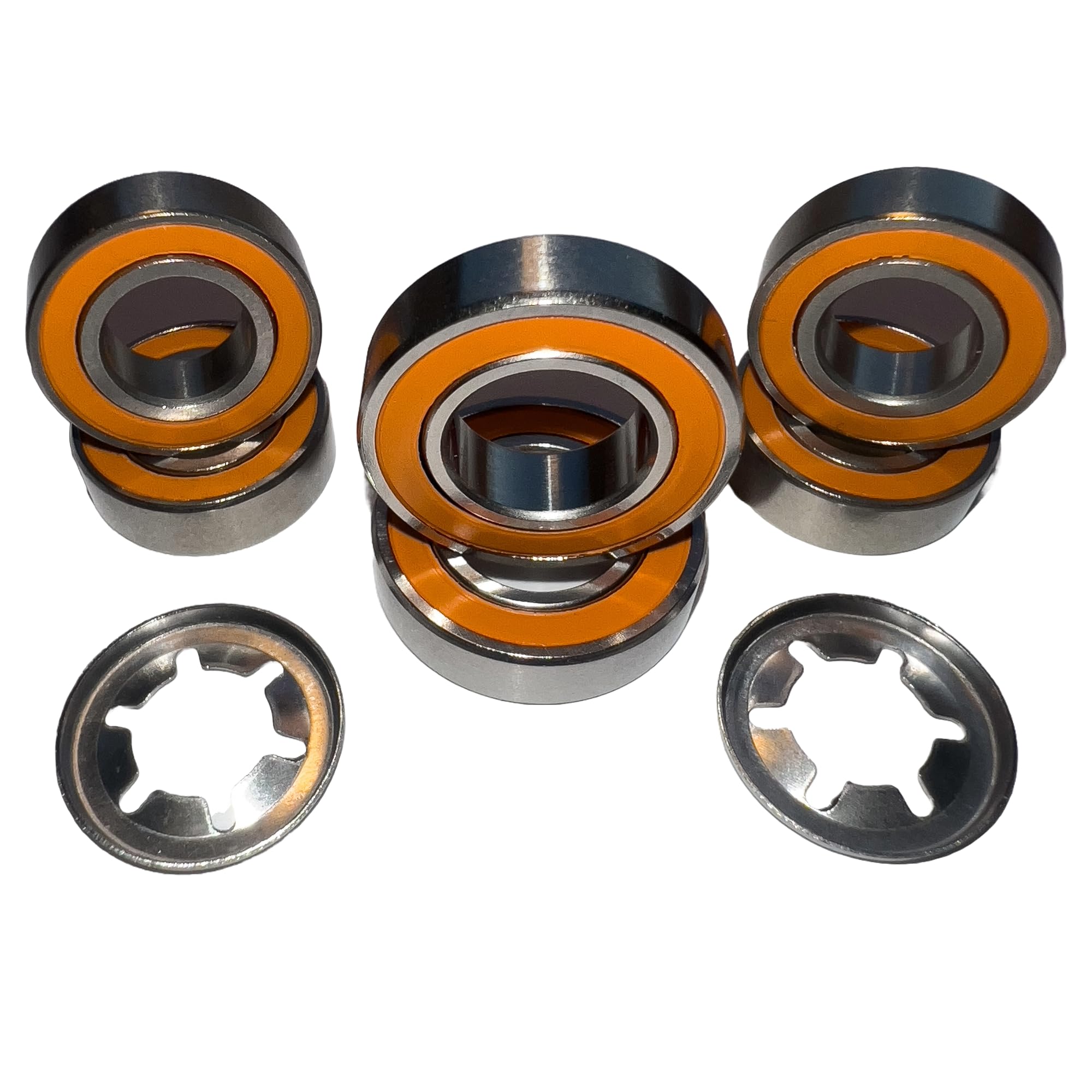 TIMBERA Kit de réparation de roulements à billes hybrides céramiques (8-Pack) – Compatible avec les roues avant et l’axe de moteur de coupe Husqvarna Automower – Modèles : 320, 330, 420, 430