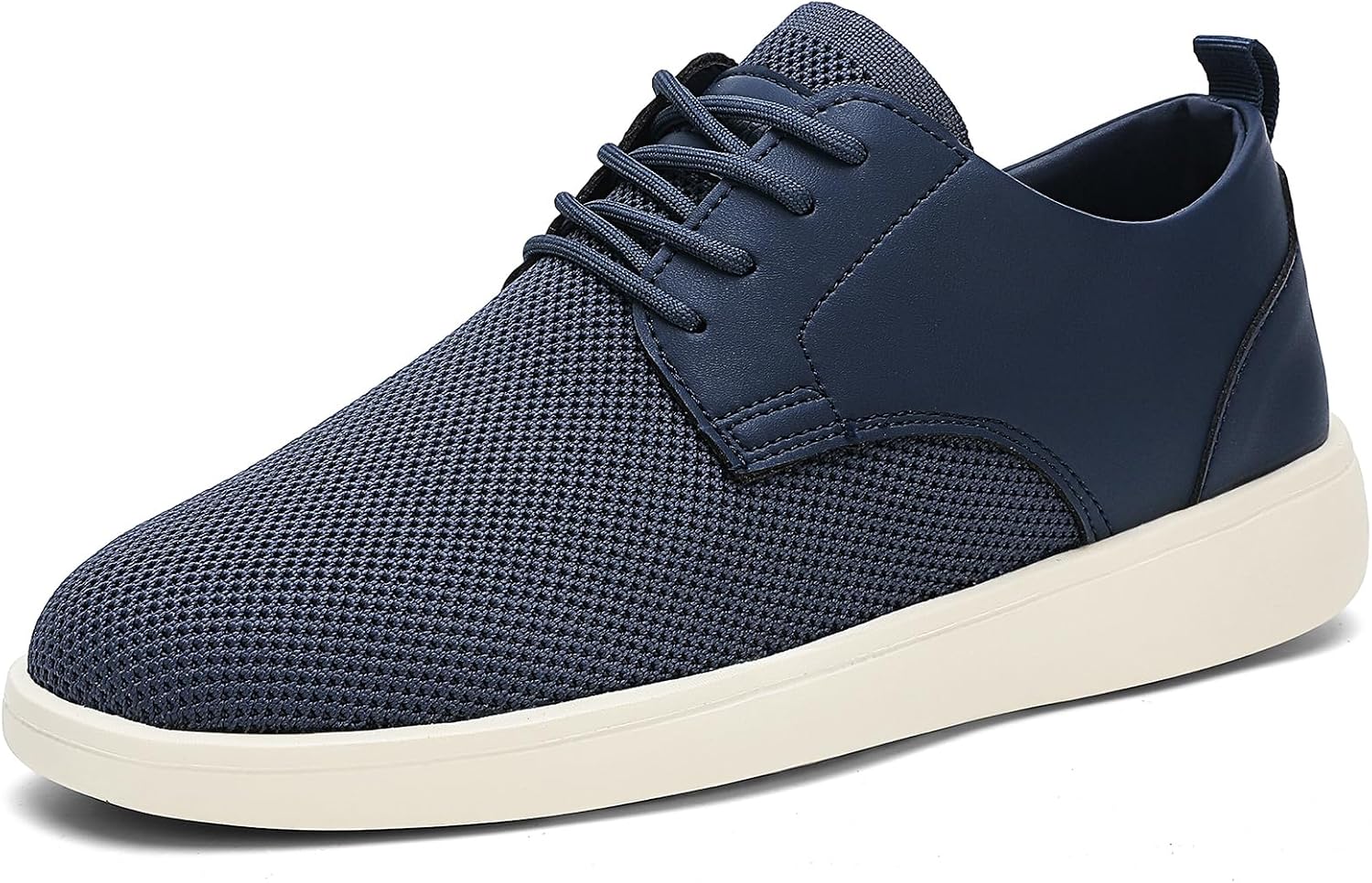 HCUBEAW Men's Fashion Dress Sneakers Casual Business Oxfords Comfortable Breathable Lightweight Mesh Walking Shoes for Work Office and Daily Wear