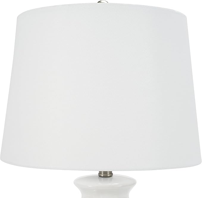 Lámpara de Mesa Nourison Home Blanca 26" miniatura 8