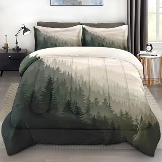 Comforter Set Full Size Mountain Pine Tree