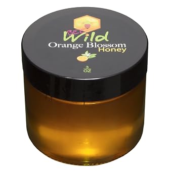 Bee Wild 100% Pure Raw Organic Unfiltered Honey - Orange Blossom, 3 ounce