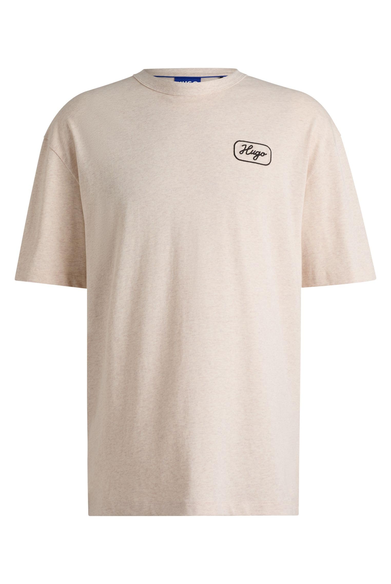 HUGO Men's Nampie 10257318 01 T_Shirt, Open White125, M