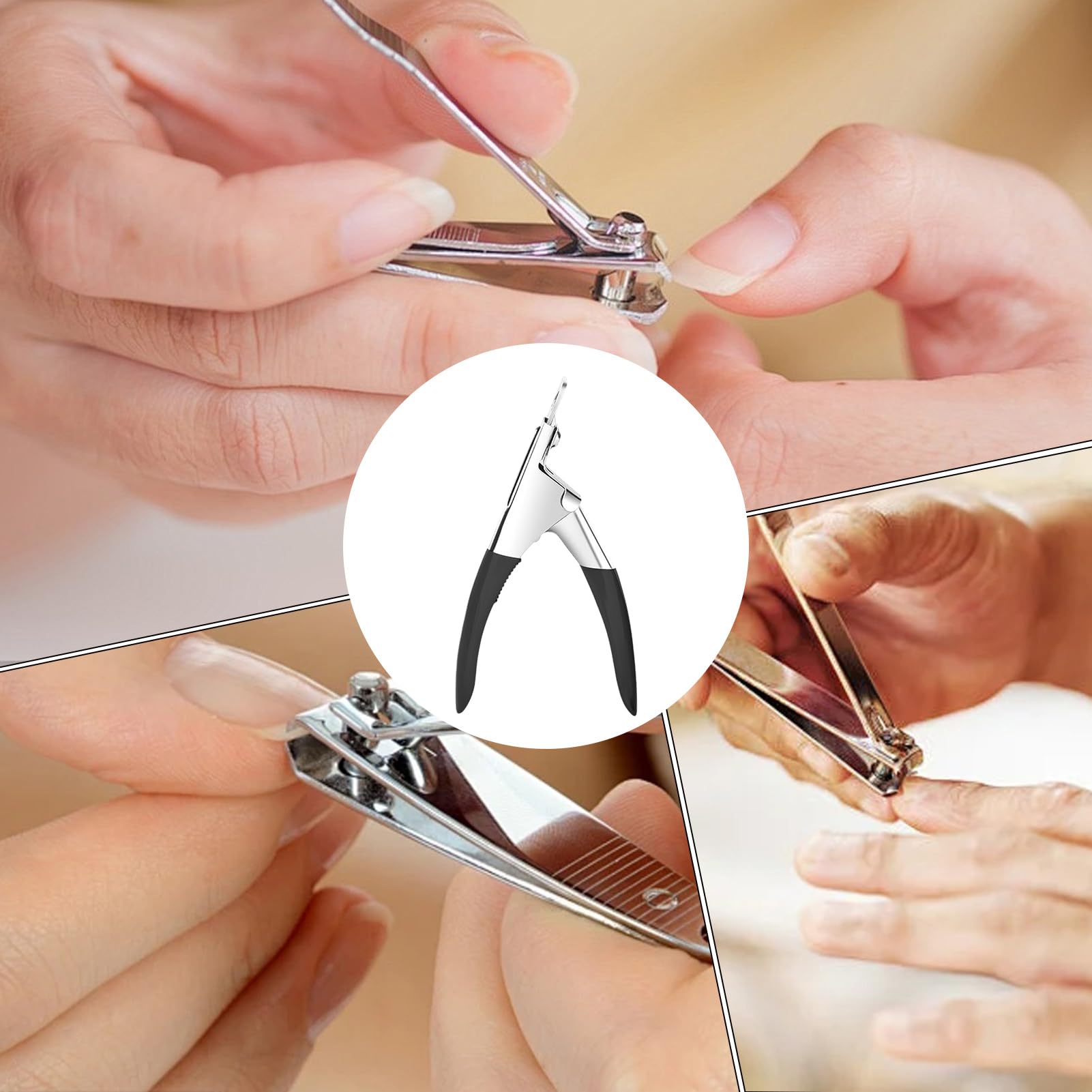 Taglierina unghie in acciaio inossidabile Clipper punta unghia U Tabelle acriliche Cutter Manicure Tool