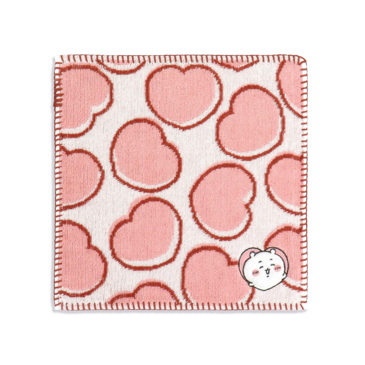 ちいかわ chiikawa ハート タオルハンカチ ピンク パイル 41-1170080 約25×25cm