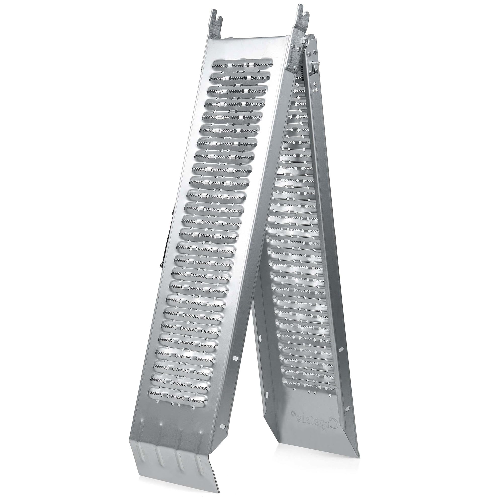 Crystals 200kg Folding Loading Ramp – Heavy‑Duty Alloy Steel Access Ramp for Motorbikes, Mobility Scooters & Trolleys – Compact Portable Foldable Ramps for Easy Transport & Storage