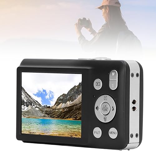 Miniatura 4 de Cámara digital 8K, cámara selfie con zoom 16X, enfoque automático con pantalla HD de 2.7 pulgadas para grabación de video fotográfica, cámara
