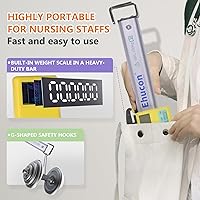 Vista 5 de Báscula de peso para pacientes para levantar, escala de elevación universal para ancianos, postrada en cama, adecuada para el hogar u hospital, SWL