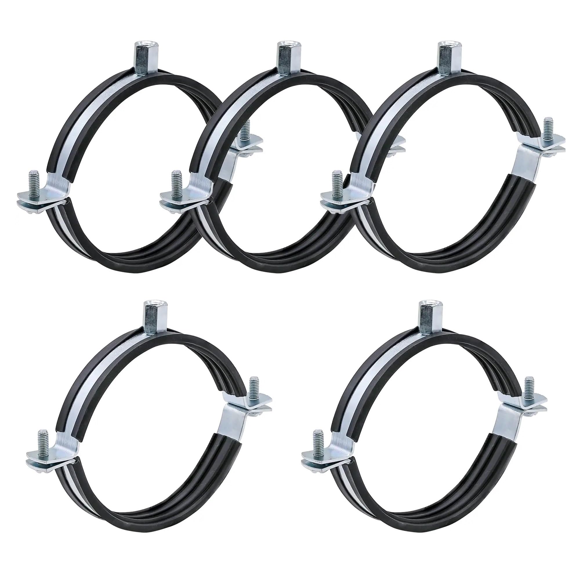 Regulowany zacisk do rur ze stali nierdzewnej | Uchwyt ścienny do sufitu o średnicy 20–160 mm: wsporniki(5pcs 110mm)