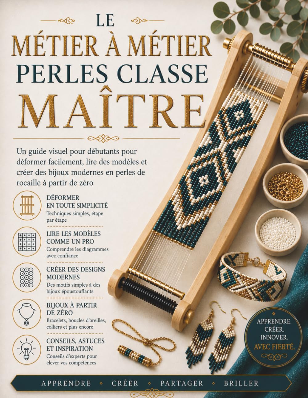 LE MÉTIER À MÉTIER PERLES CLASSE MAÎTRE: Un guide visuel pour débutants pour déformer facilement, lire des modèles et créer des bijoux modernes en perles de rocaille à partir de zéro
