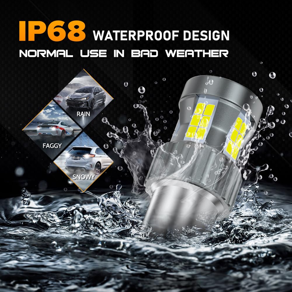 1156 BA15S P21W Lampadine LED 23W 12V Super Luminoso Bianco Canbus Sensa Errore Anti Hyper Flash 1141 7506 1003 Luce di Retromarcia Luce del Freno Luci di Posteriori Luci di Diurne, 2 Pezzi