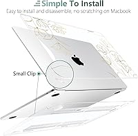 Vista 3 de TWOLSKOO for MacBook Air 15 inch Case 2025 2024 2023 Release M4 A3241 M3 A3114 M2 A2941, Plastic Hard Shell & Screen Protector & Keyboard Cover &