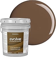 Vista 52 de EVOLVE Pintura e imprimación para interiores, cáscara de huevo (blanco alabastro), 1 galón, cobertura de una capa, excelente oculto, bajo contenido