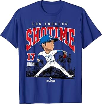 Shohei Ohtani Tシャツ MLB PLAYERS Shohei Ohtani | Los Angeles Baseball Players | MLBOHT7001 T