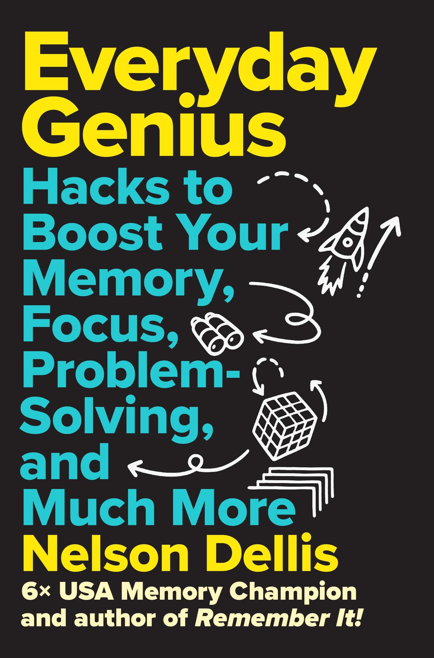 Nelson Dellis Unisex Multicolor Everyday Genius Hardback Book