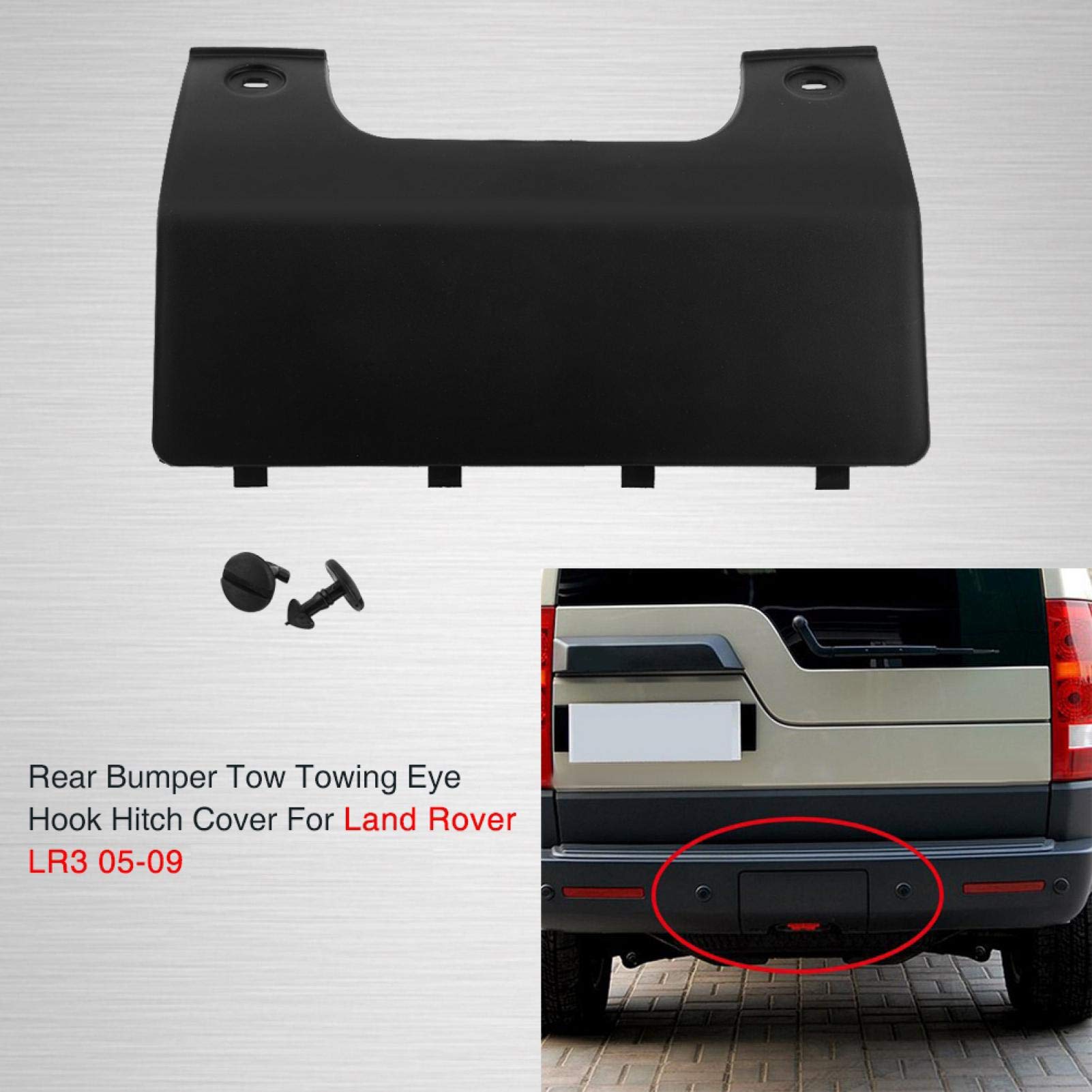 Cache De Pare-chocs Arrière Pour Attelage Remorque - Compatible Nissan Qashqai J11 (2014-2017) - Réf. 850714EA0A