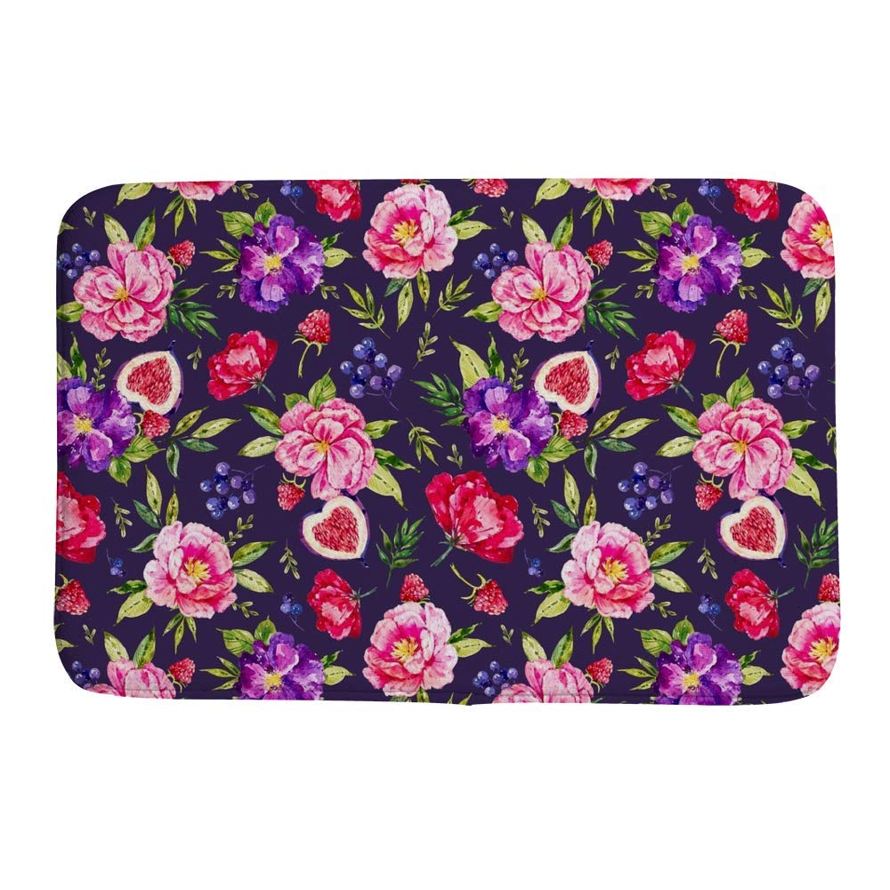 Tapis de bain vintage violet pour une ambiance douche rétro