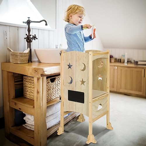 Miniatura 4 de Taburete para niños pequeños, taburete de cocina para niños pequeños, taburete auxiliar de cocina para niños pequeños, taburete para encimera de