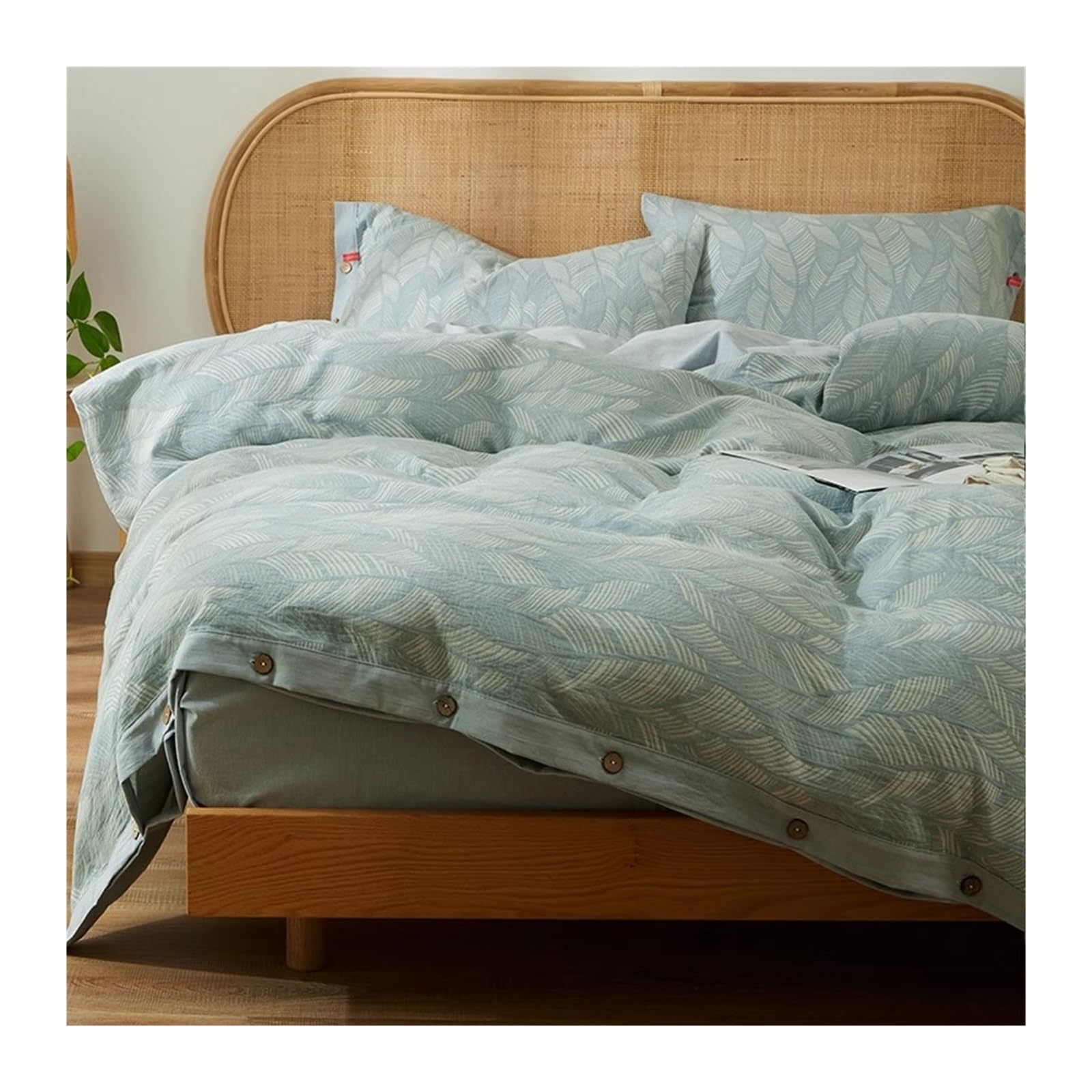 Parure de lit 100% coton super doux housse de couette 220x240cm finitions haut de gamme