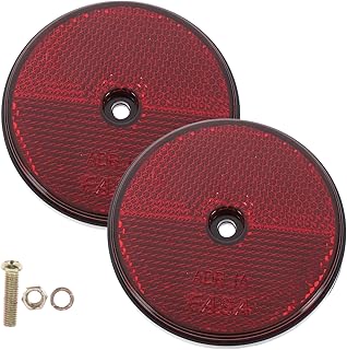 WATIIFUFU 2 Peças De Acessórios De Reboque Peças Refletores De Plástico Refletor Vermelho Refletor Refletor Acessórios De Bicicleta Reboque De Bicicleta Acessórios Automotivos Luzes De