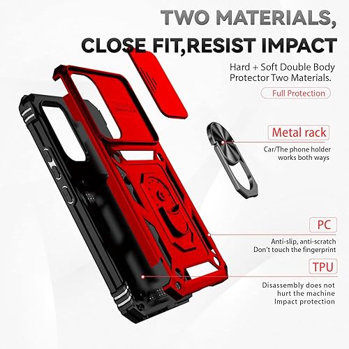 Miniatura 6 de Funda para Samsung Galaxy A54 5G, Galaxy A54 5G con protector de pantalla y funda para cámara, grado militar 16 pies, a prueba de caídas, a prueba