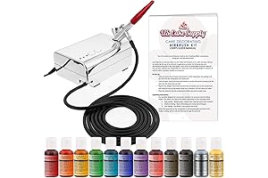 U.S. Cake Supply Complete Cake Decorating Cake Enhancer Airbrush Kit