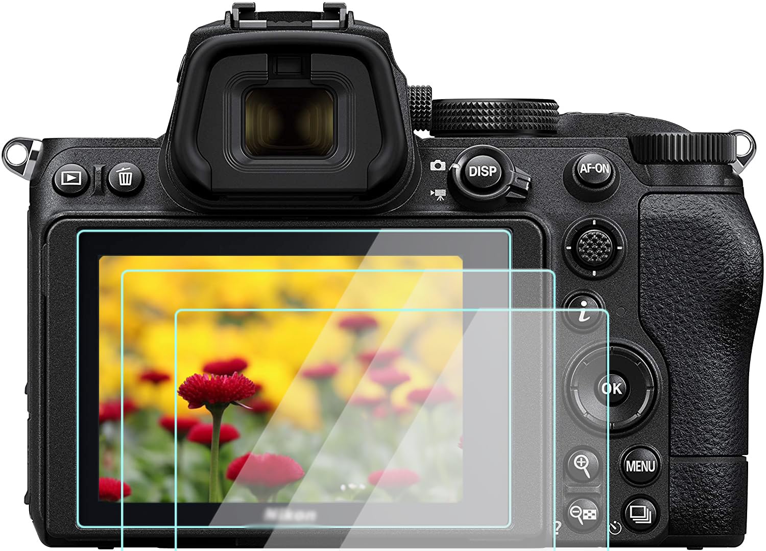 ULBTER Displaybeschermfolie voor Nikon ZR Z R R camera & flitsschoenafdekking, 9H hardheid LCD gehard glas krasbestendig anti-vingerafdruk anti-stof luchtbelvrij, 3 stuks