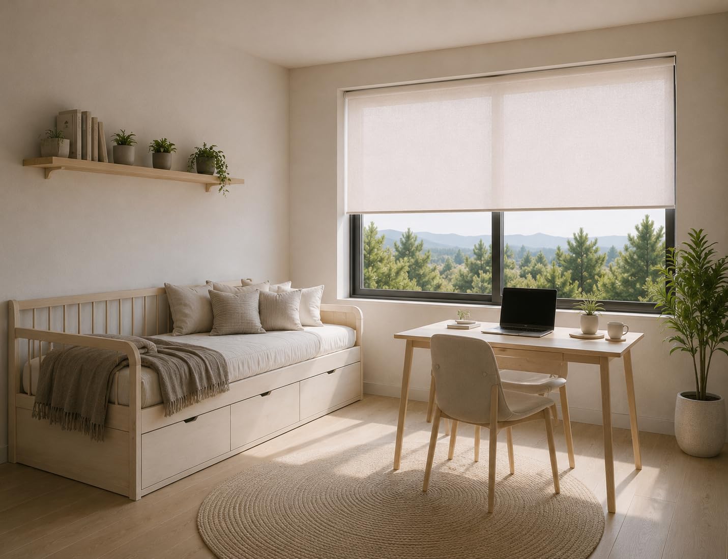 Estoralis Gove Tenda a Rullo Traslucida Liscia, Poliestere, Lilla, 170 x 230 cm