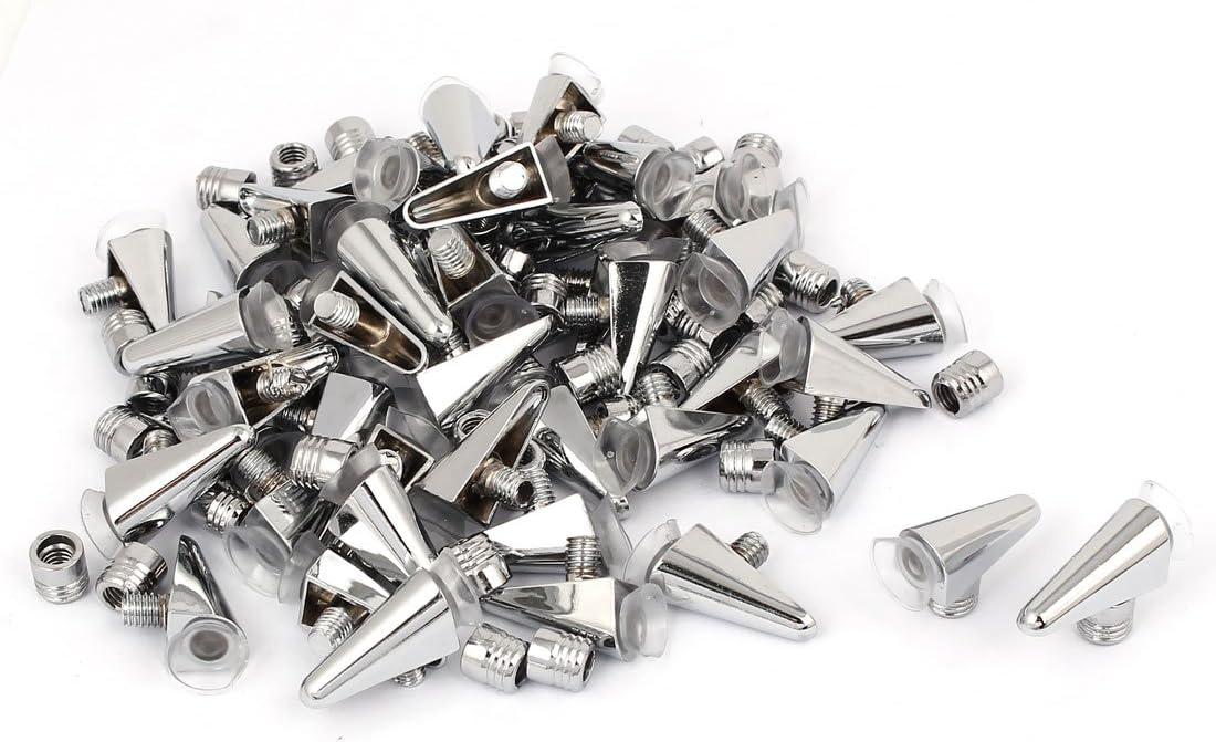 Glass Wood Shelf Brackets & Supports Panel Shelf Suction Cup Support Holder Bracket Brace w Brackets Nut 80pcs