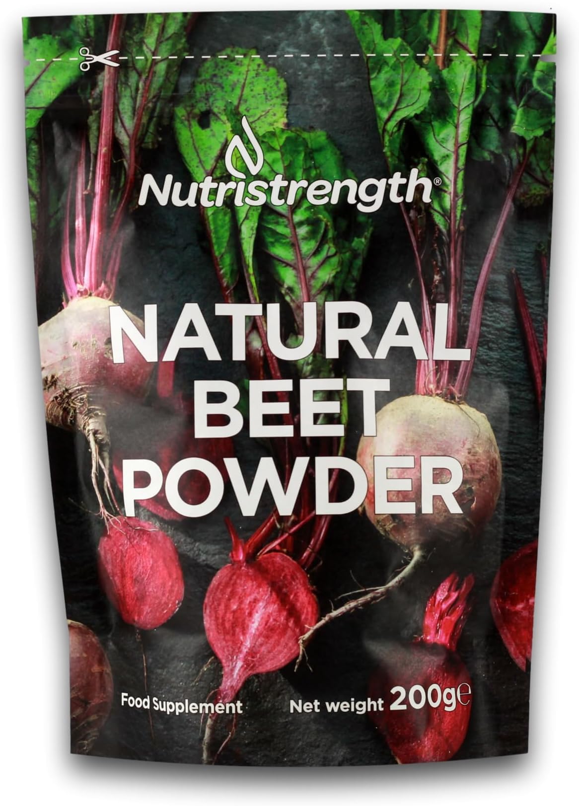 Nutristrength Natural Beet Powder | 100% Beetroot Powder With Nothing Added | Made In The UK (200g)