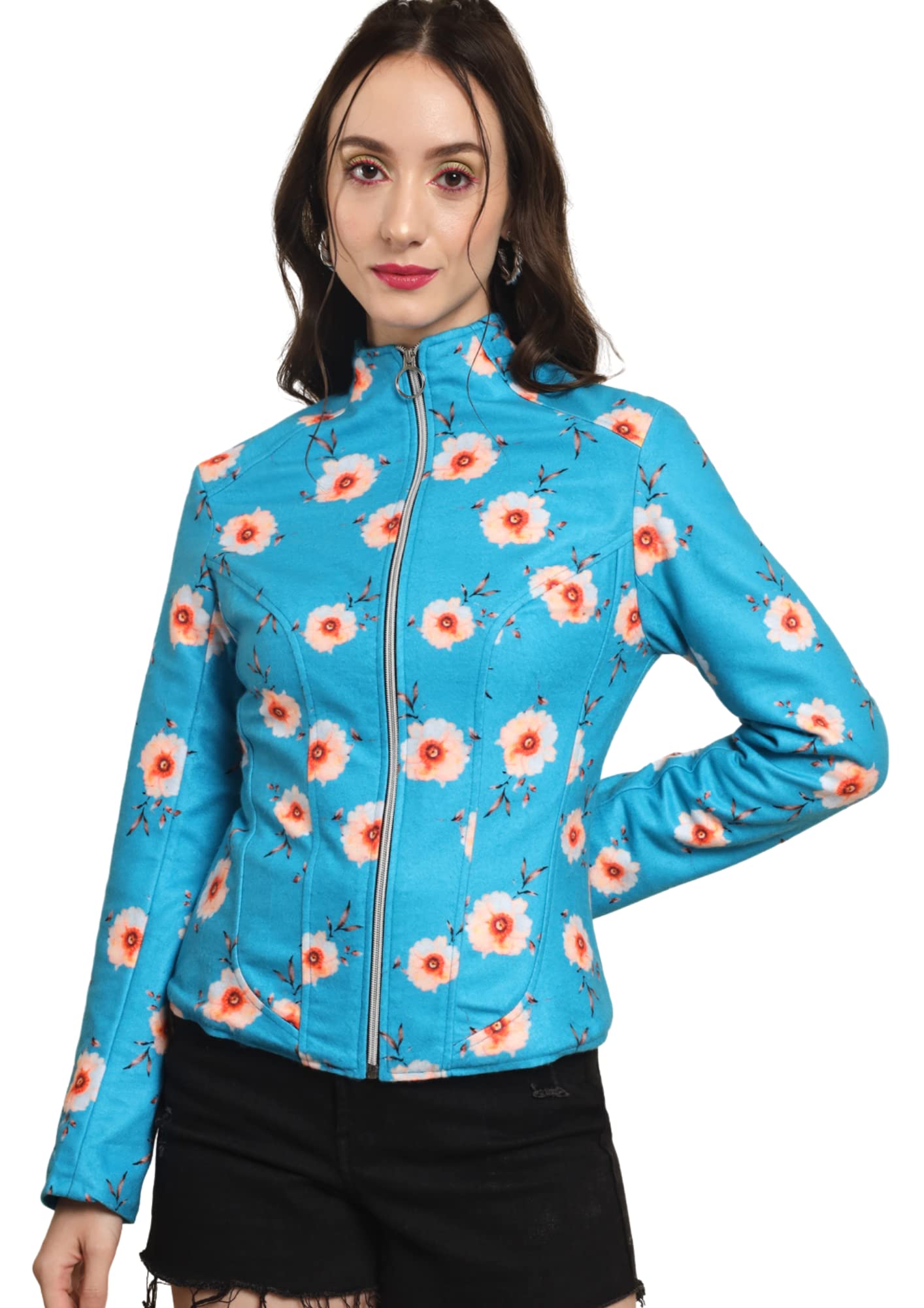 tandul Women’s Jacket Multicolor Jacket with Unique Design, Full Sleeve Jacket with Winter Over Coat Jacket, Boost Your Style with Casual Jacket for Women & Girls-picture-18