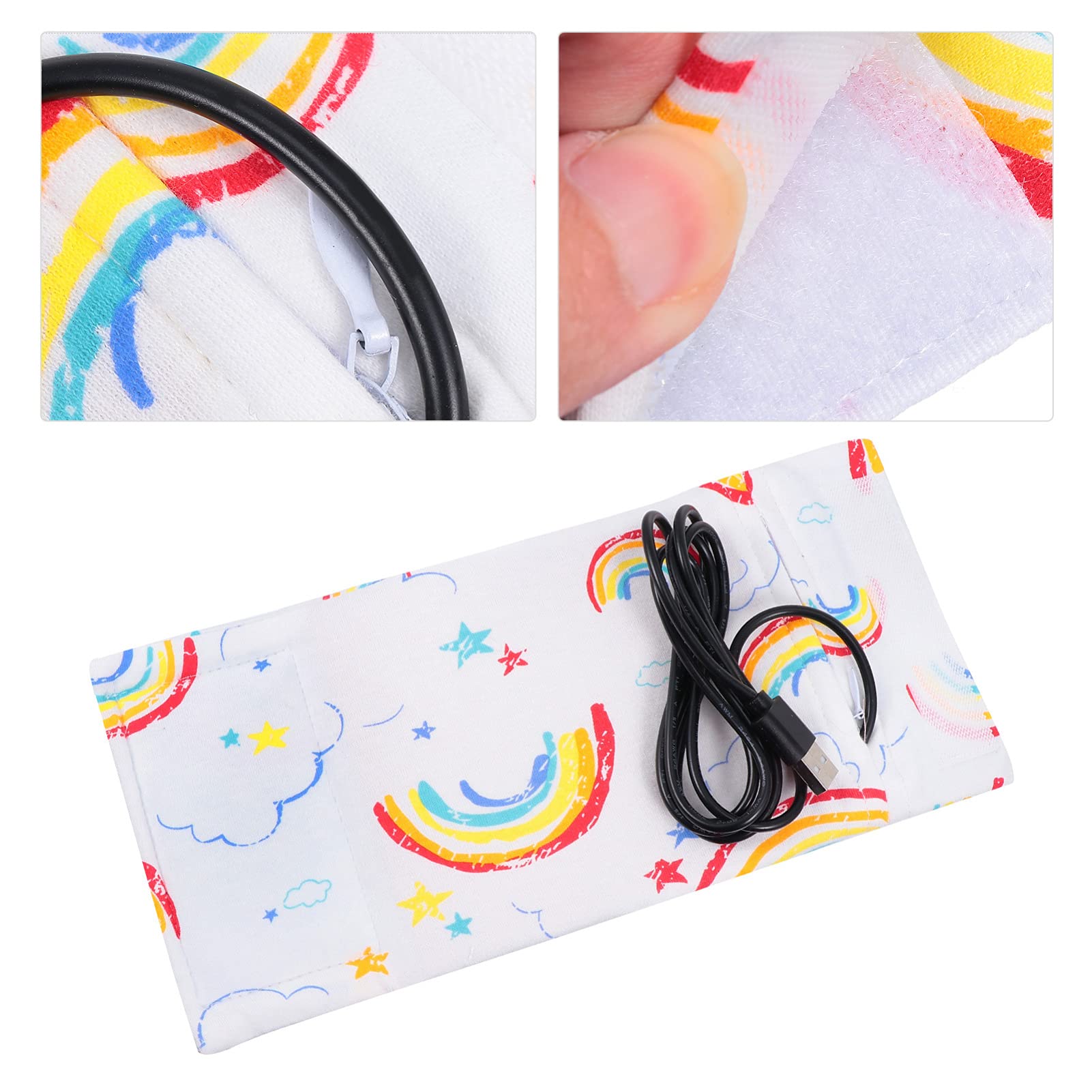 Abaodam Scalda Biberon Portatile Usb Da 3 Pezzi Per Neonati Per Temperature Fredde A 42°c Con Borsa Scalda Biberon Da Viaggio Alimentata Tramite Usb
