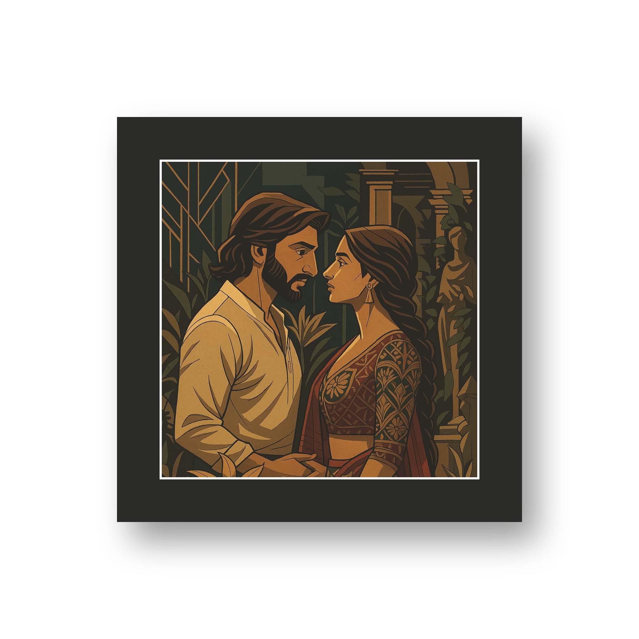 Elegant Art Deco Style Frame - Personalized Artwork – view 3
