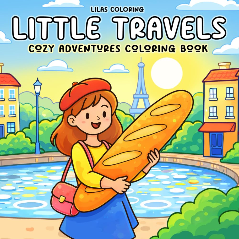Little Travels Cozy Adventures Coloring Book: Cute and Comfy Designs for Relaxing Coloring