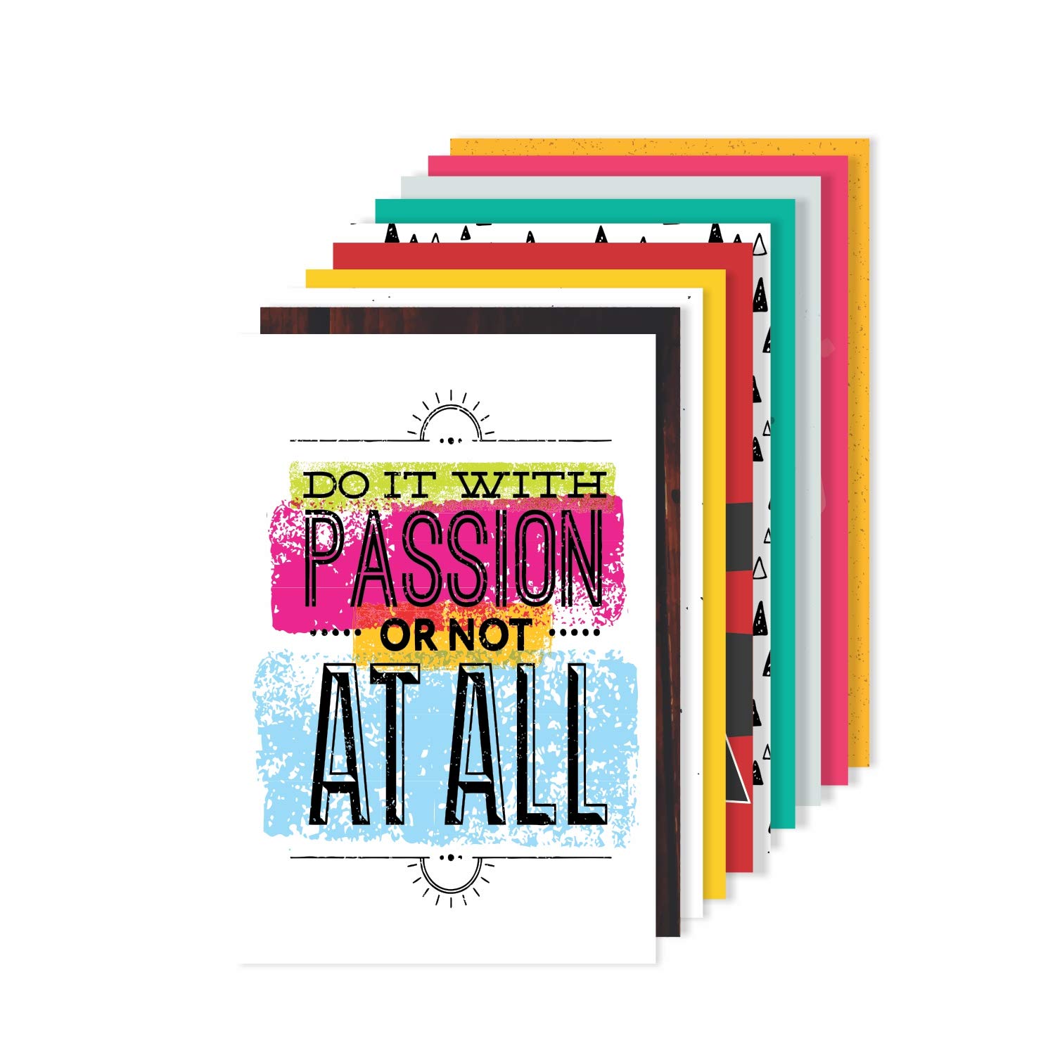 Amazon Brand Solimo Wall Posters with Adhesive Tape, Set of 10