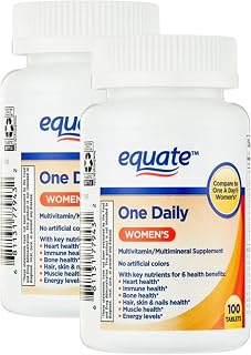 Multivitamin One Daily Women – 100 Tablets Women’s Multivitamin, Multi Vitamin Women’s with Supports Heart, Bone, Immune, Muscle, Energy (Pack of 2)