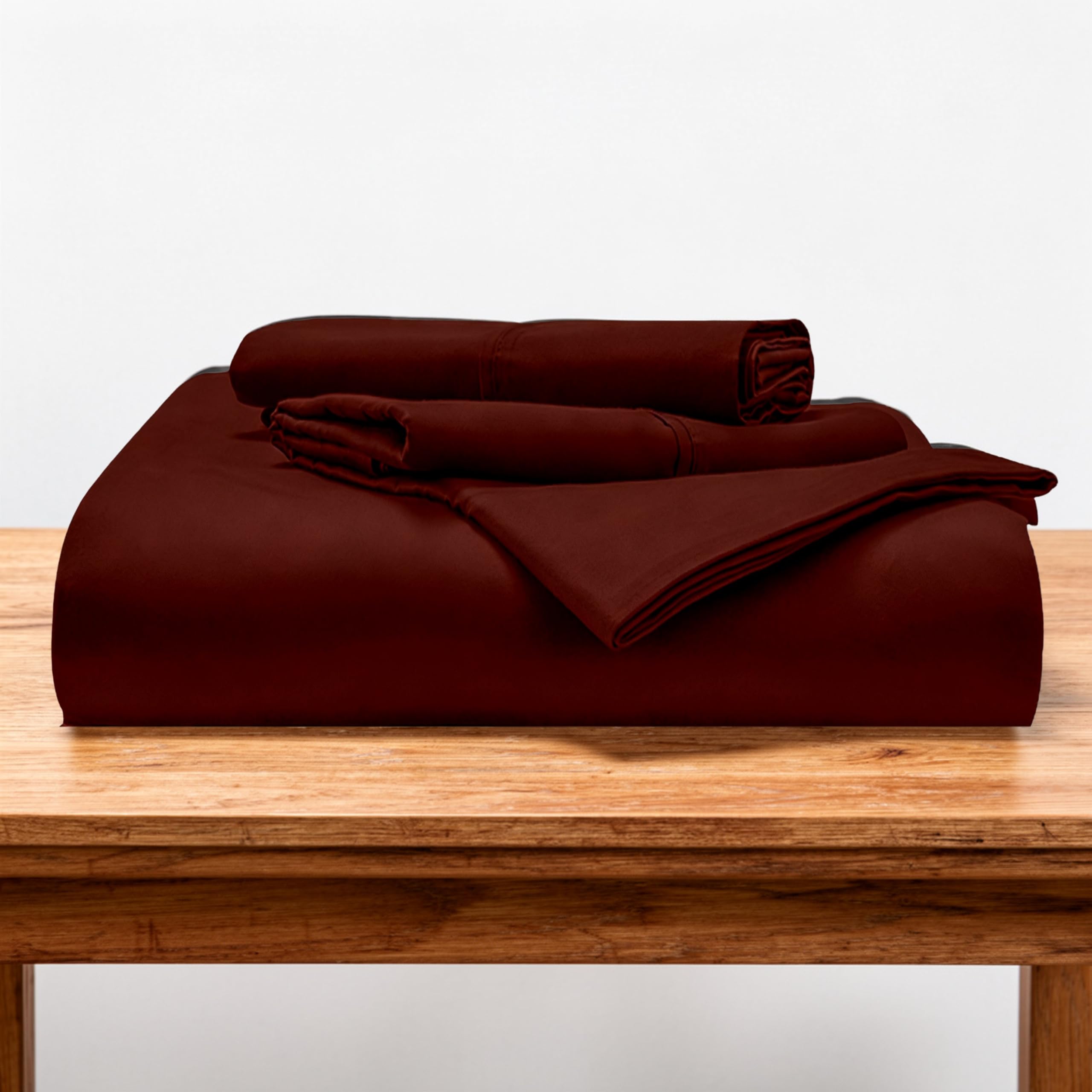 Drap-housse coton égyptien vin lit jumeau XL pour des nuits sereines