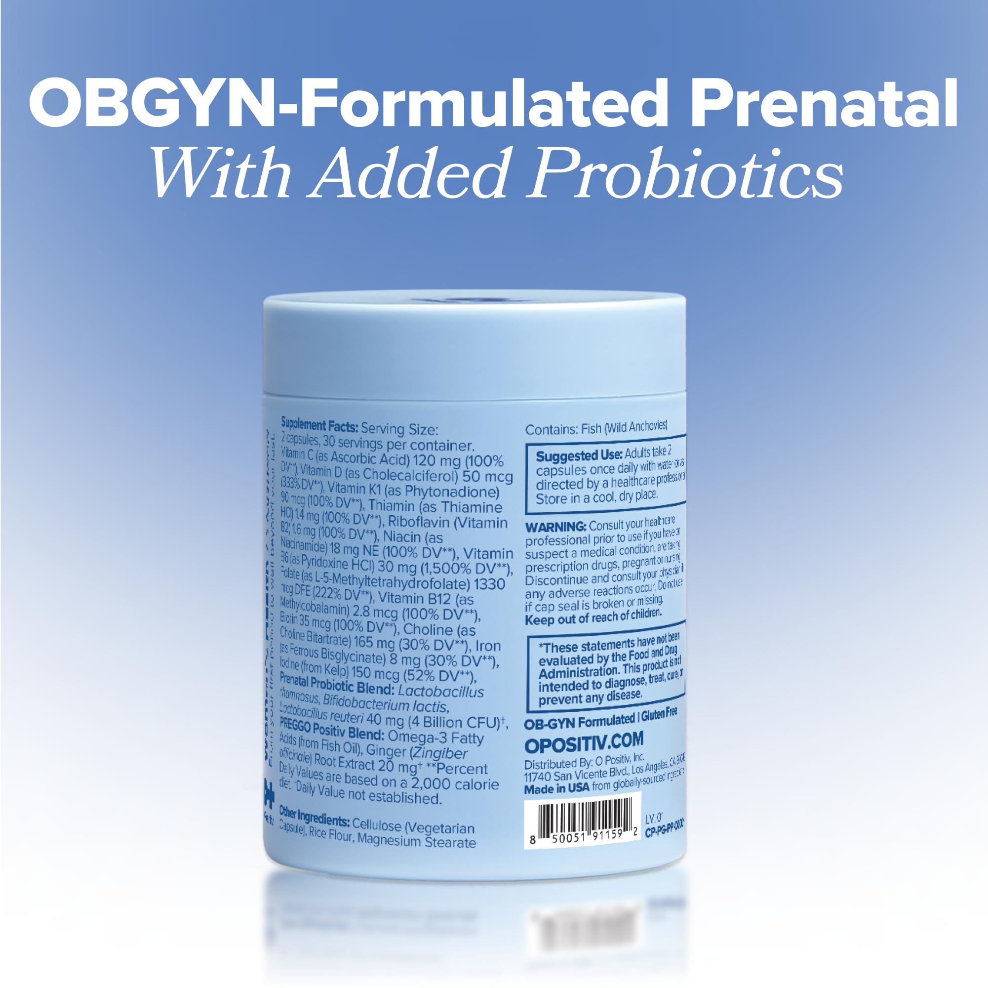 PREGGO Prenatal Vitamin + Probiotic with Folate & Choline – 30-Day Supply — Amazon image 6