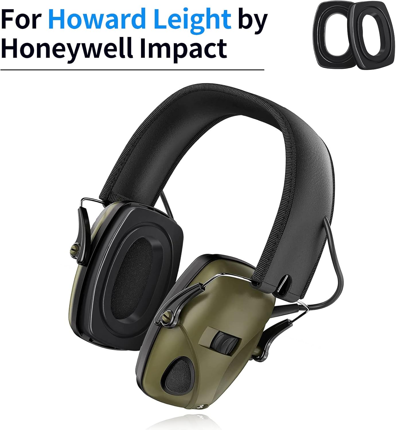 Gel Ear Pads Cushions for Howard Leight by Honeywell Earmuff, Impact Sport, Pro, Sync, Leightning and Professional Model Replacement Gel Cups, Ear Pads - Image 2