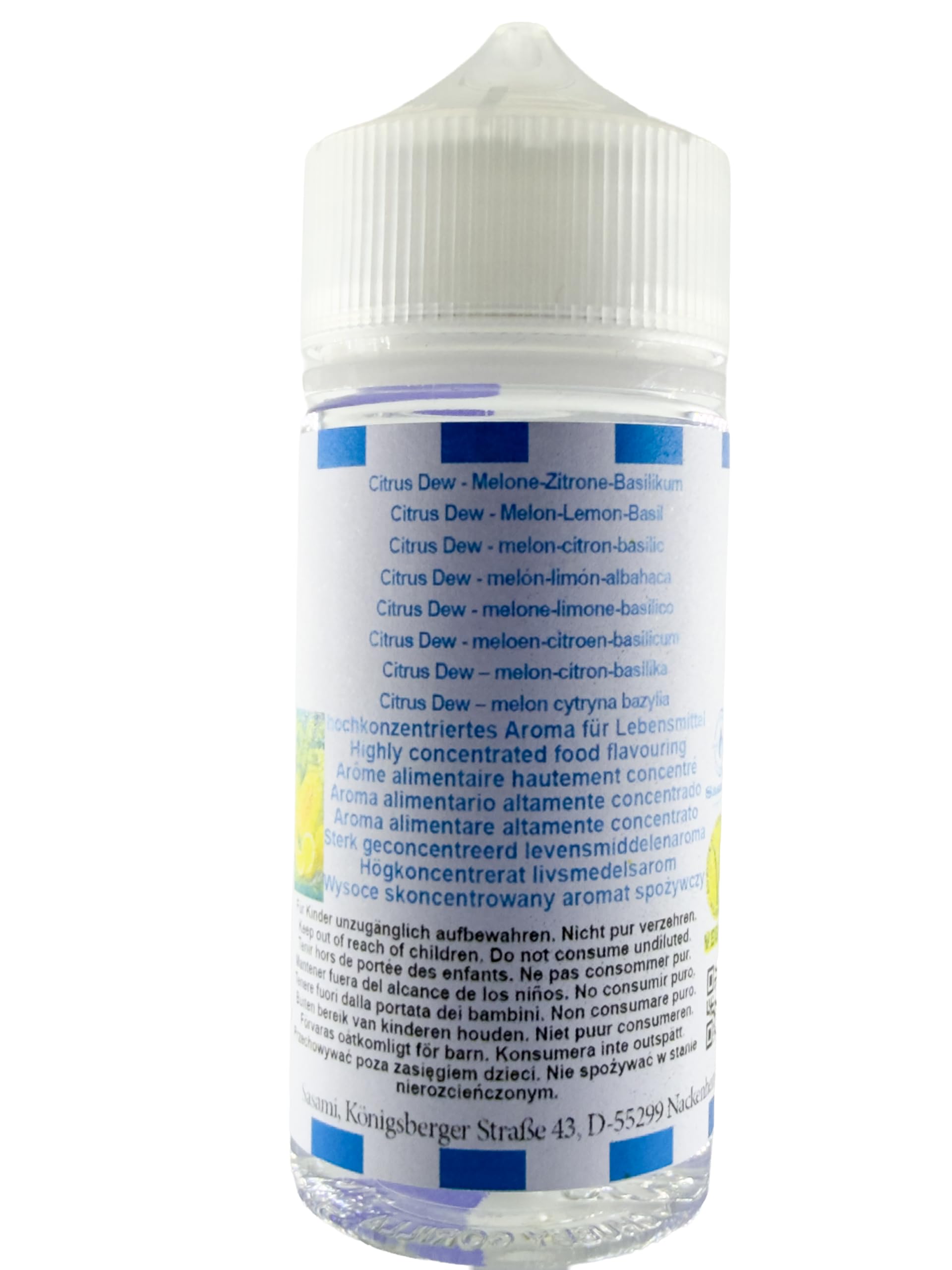 Citrus Dew - Melone-Zitrone-Basilikum Aroma Konzentrat - Vegan - Sasami - 100ml