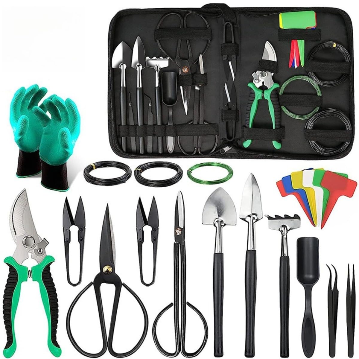 Bonsai Pruning Tool Set, 24-Piece with Case