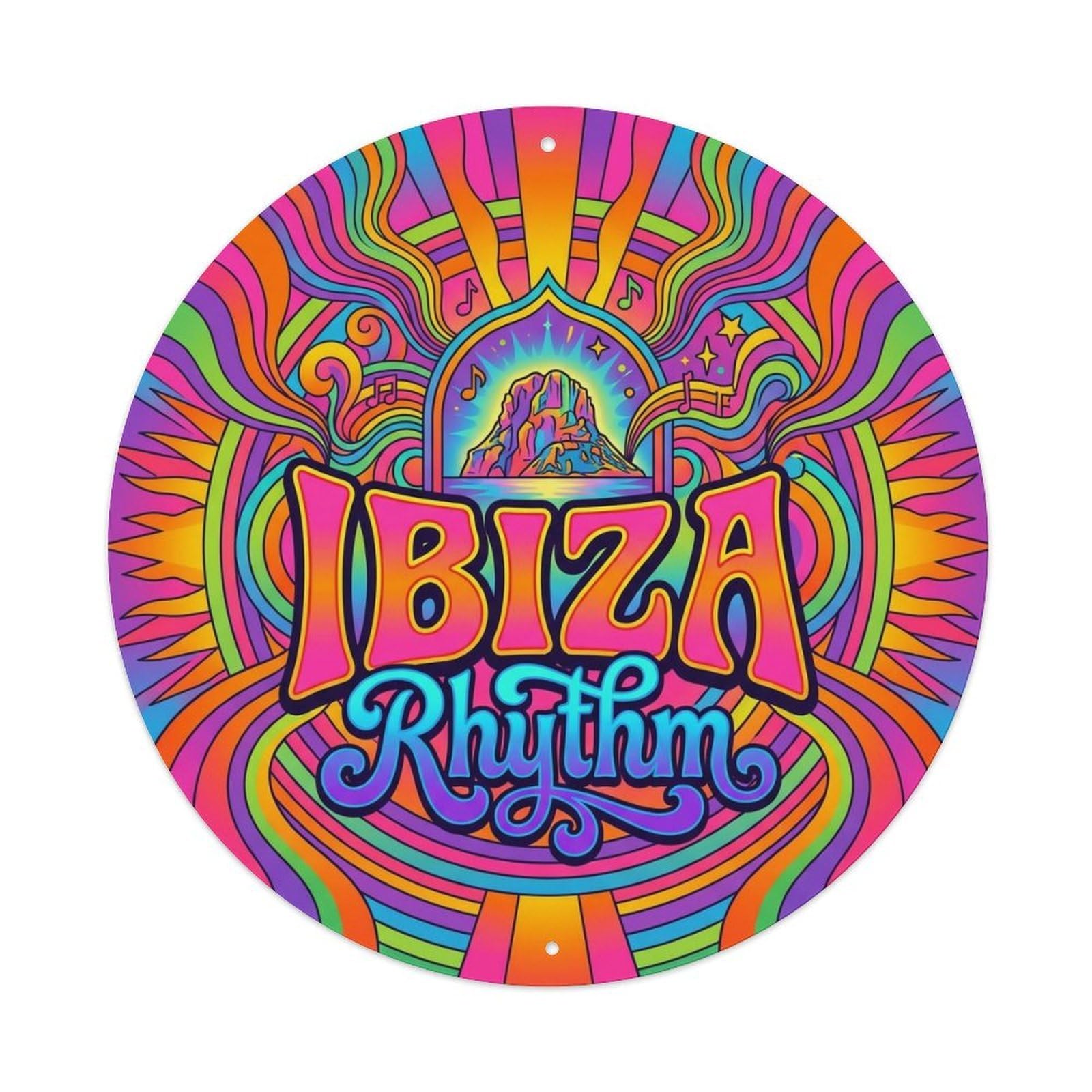 Vintage Travel Ibiza Spain Being Metal Tin Sign
