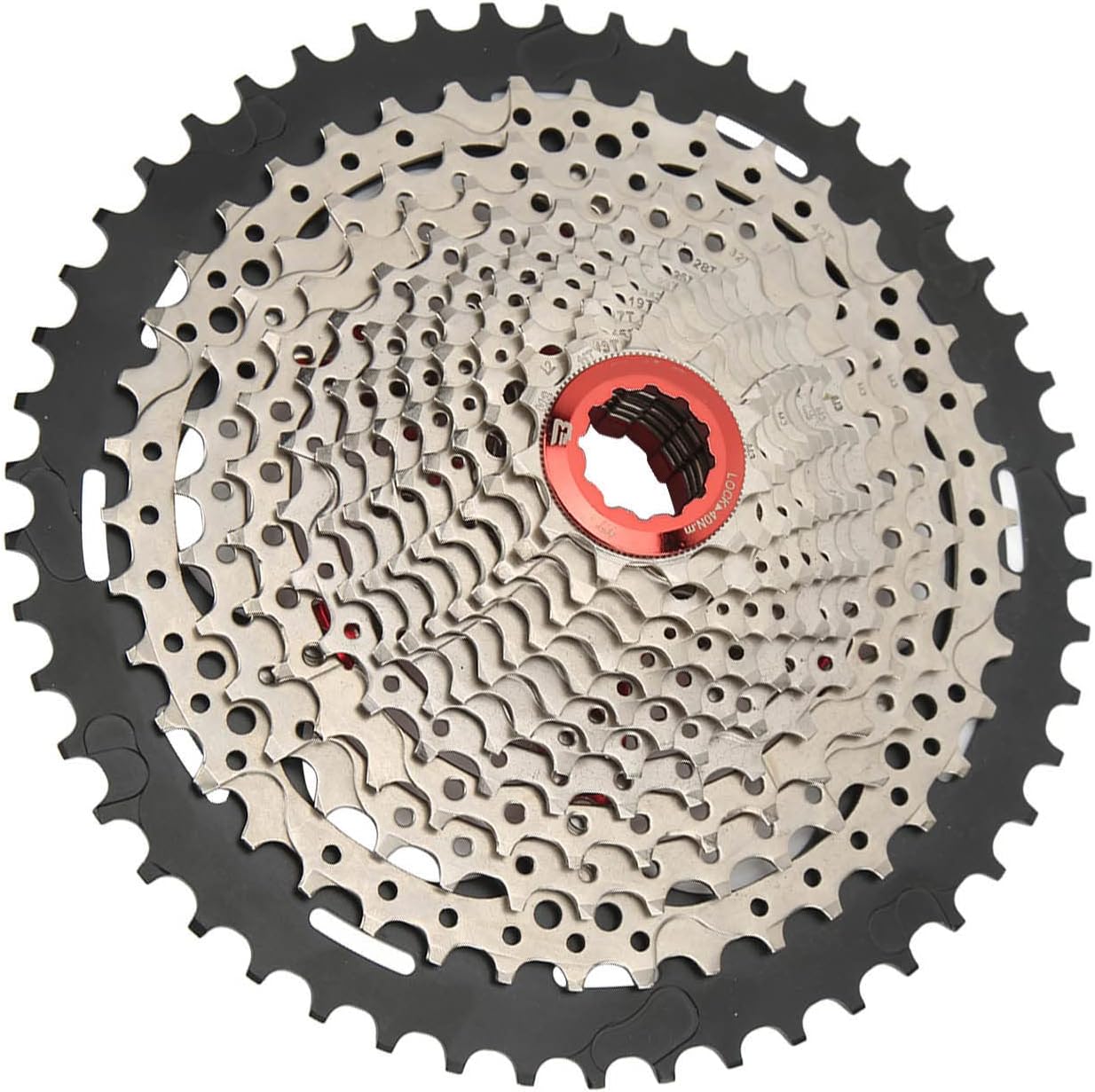 Mountain Bike Flywheel 13 Speed 50T Variable Speed Cassette Freewheel Premium Chromium Molybdenum Steel High Strength Smooth Rotation for Road Bike Mountain Bike