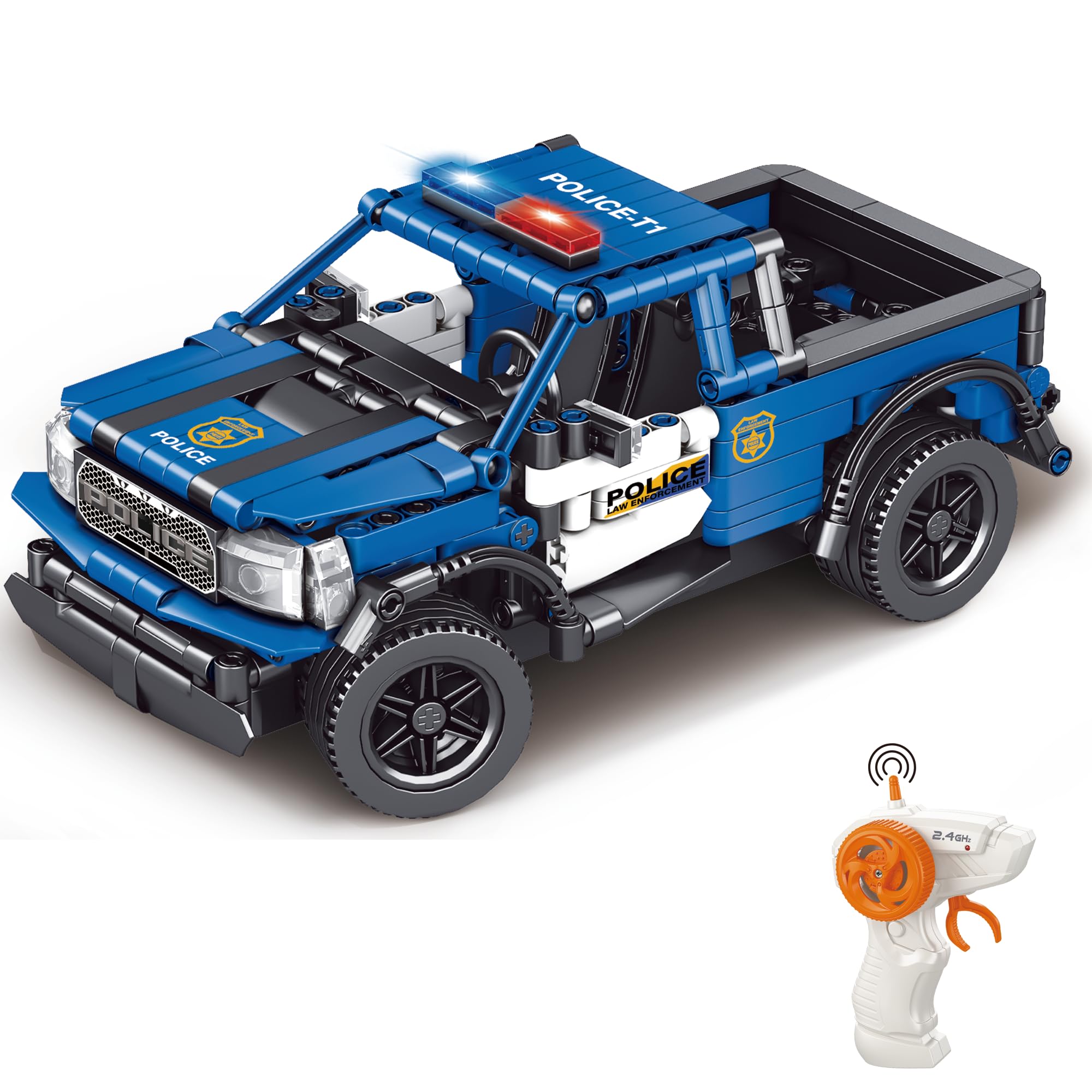 belodoro Block RC Car with LED Light, 1:16 Super Car, Cool Table Decoration, Toy for Children Over 6 Years Old (70024D)
