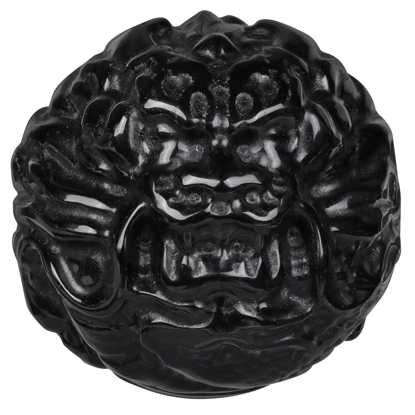 Statue de dragon en pierre d'obsidienne noire de mookaitedecor pour votre maison
