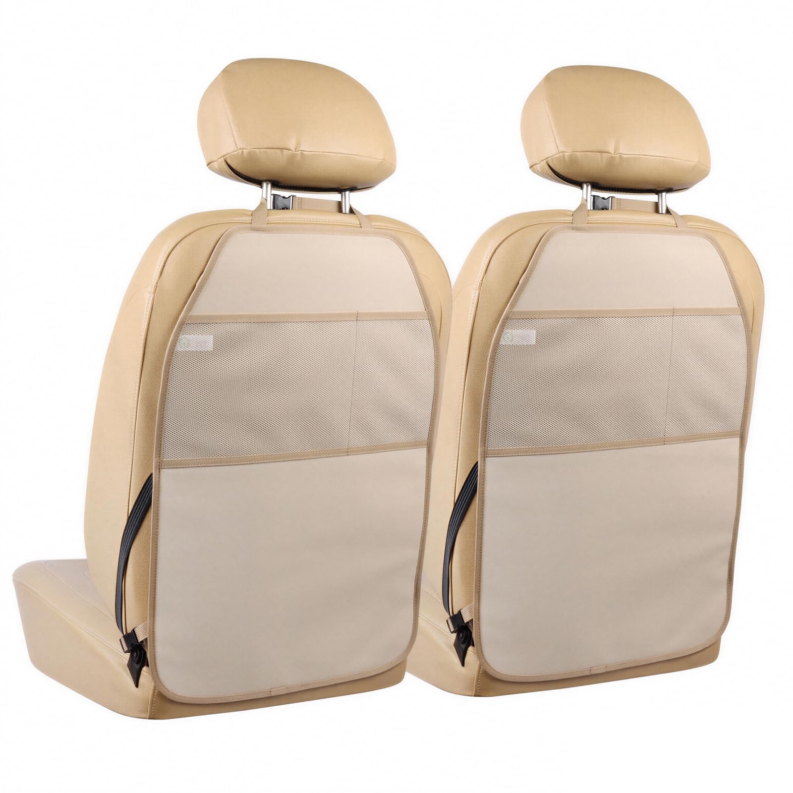 Photo 1 of Viaviat Car Seat Protector Kick Mat - 2 Pack, Beige