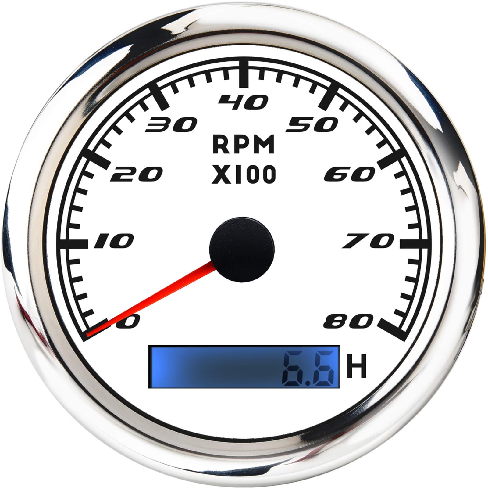 Buy 85mm Boat Tachometer Gauge Waterproof 8000RPM Tacho Meter Marine