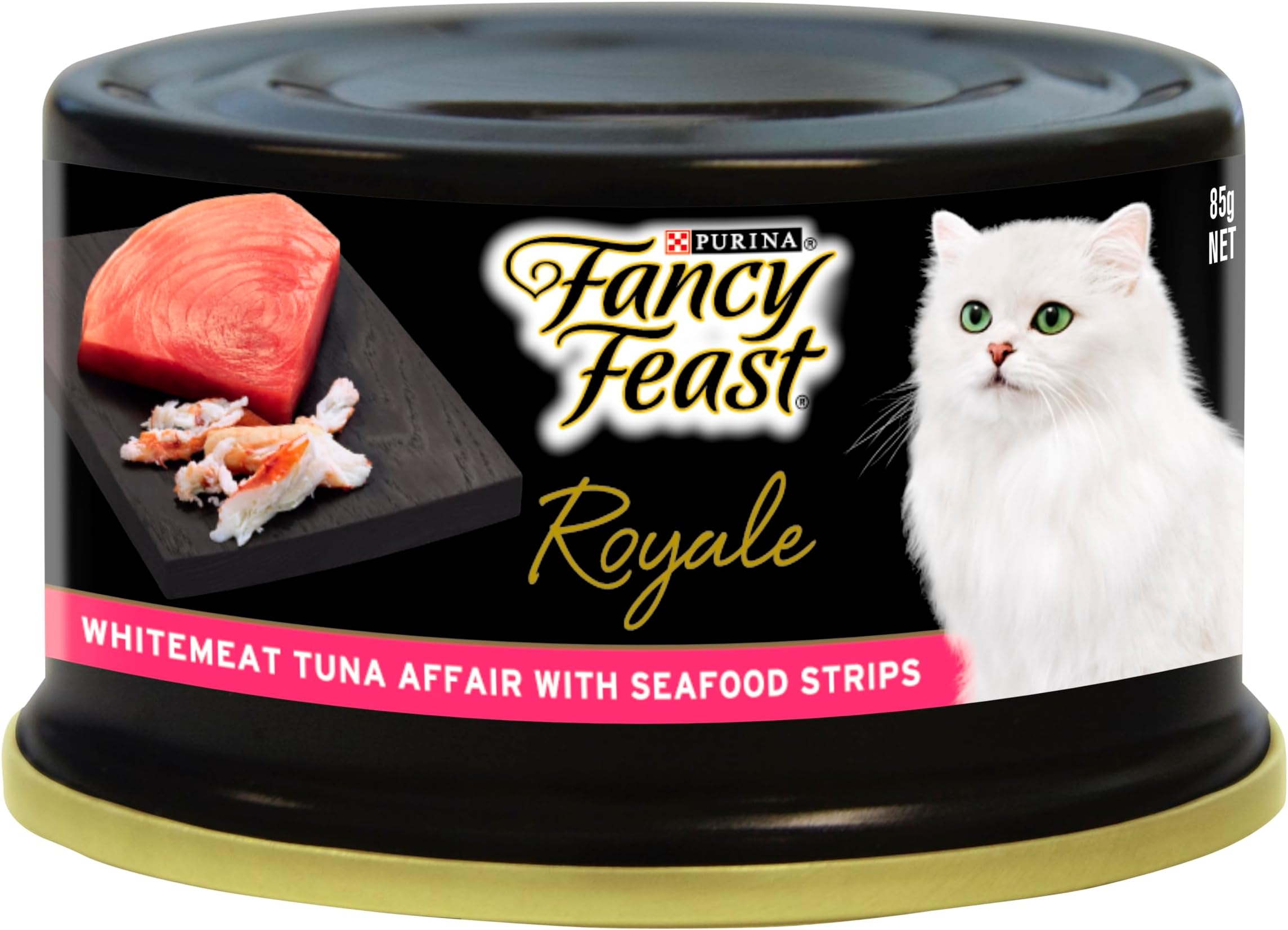 PURINA Fancy Feast Royale Whitemeat Tuna Affair with Surimi Sticks Cat Wet Food - 85G