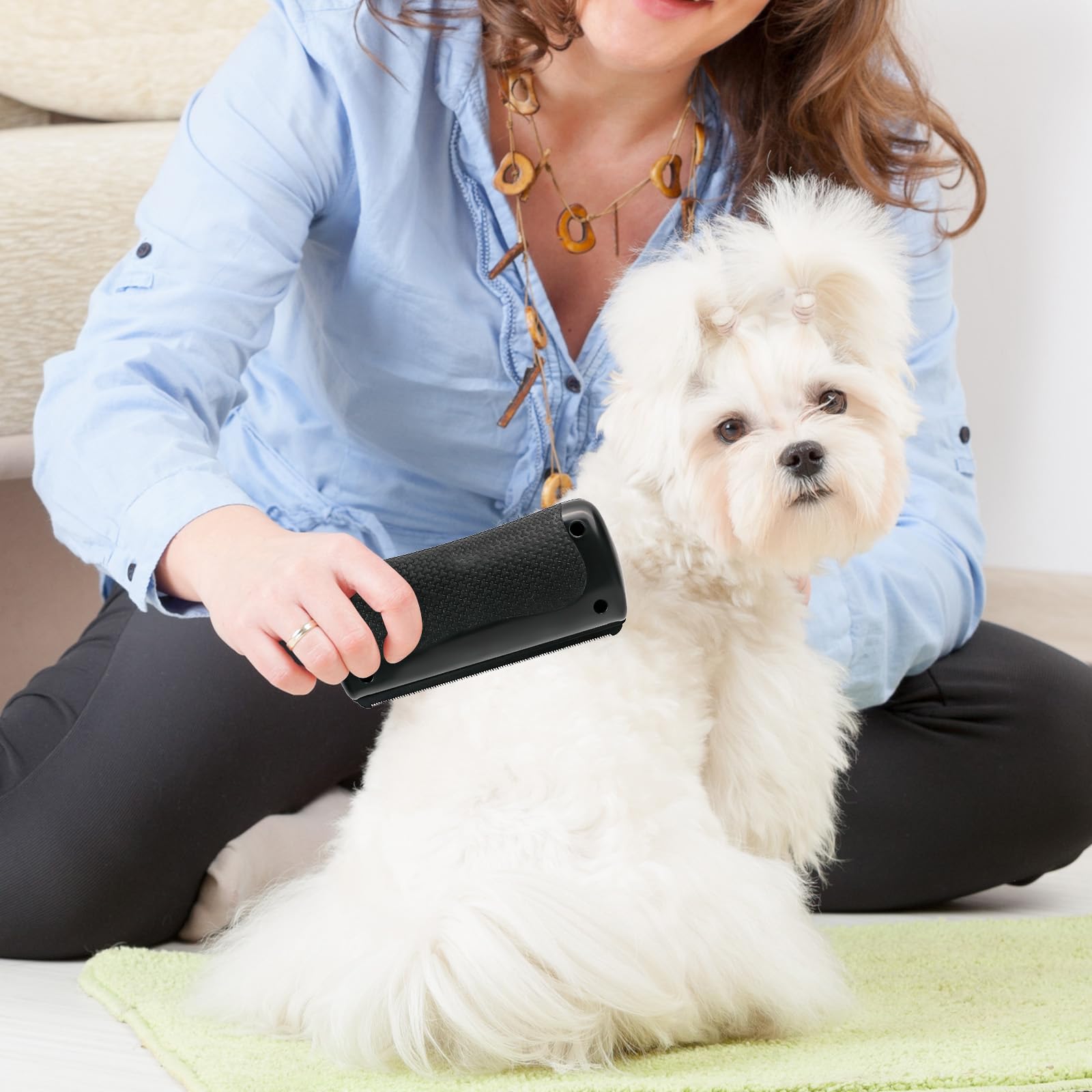Fellwunder Bürste Hund, Pfotenstern Bürste Hundebürste für Hunde Groomify Mr Waggy Tails Deshedding Brush Grooming Tool Hunde Groomy für Tierhaarpflege Haar