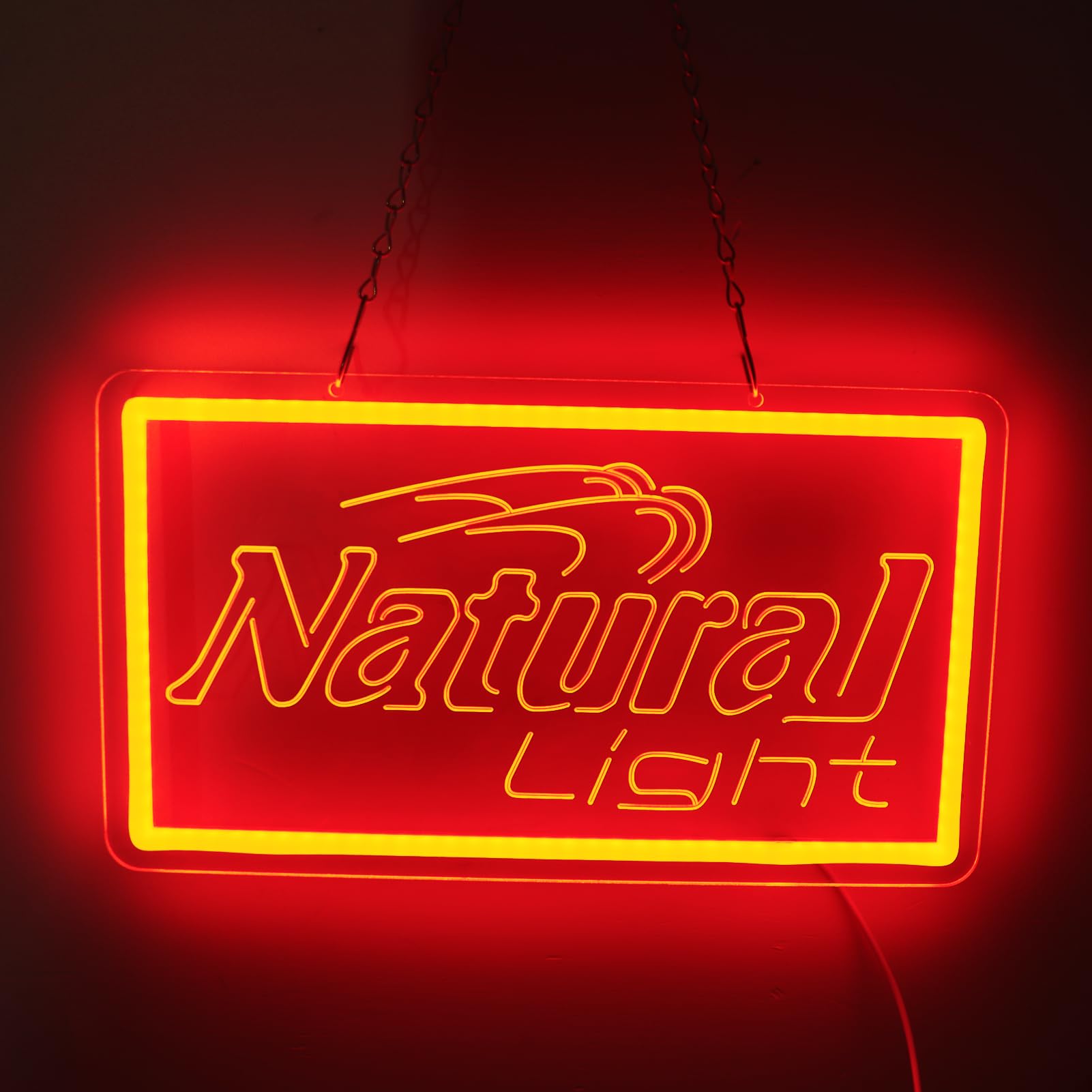 Natural Neon Beer Signs for Wall Decor, Dimmable Neon Light for Business, USB Power LED Neon Sign for Home Bar Man Cave Garage, LED Neon Sign Wall Art Neon Light for Beer Pub